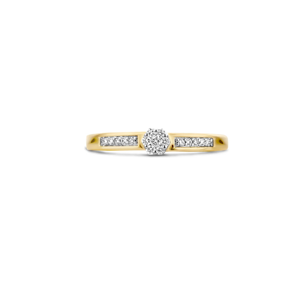 Blush Diamonds ring - 14K geel en wit goud met diamant 1623BDI