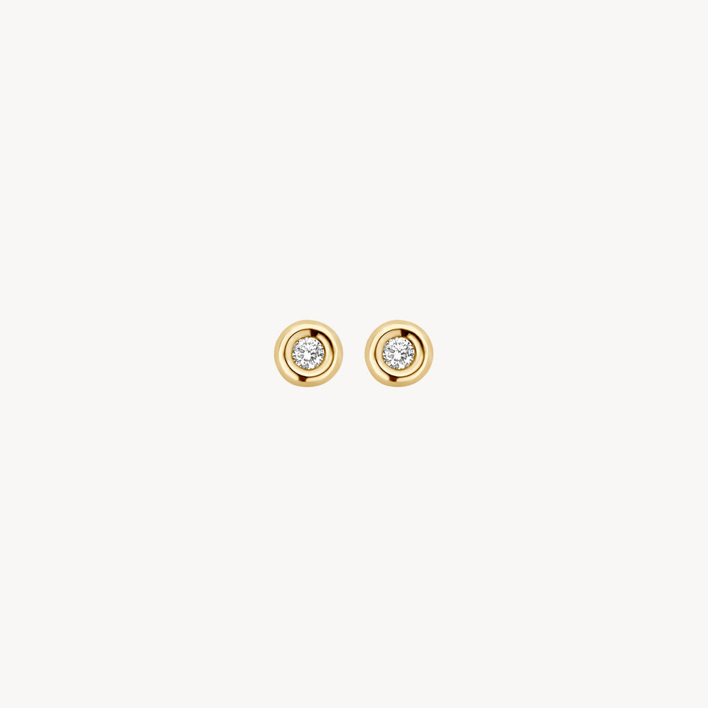 Blush Diamonds oorstekers - 14K geel goud met diamant 7928YDI