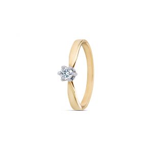 by R&C Diamonds Gentille gouden ring RIN0002L 0.30crt