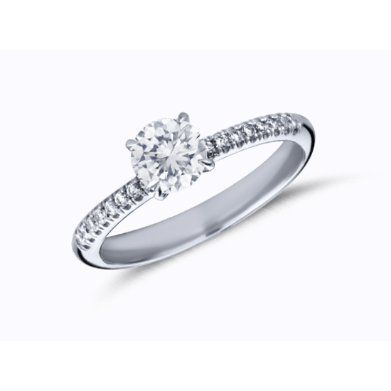 by R&C Diamonds Ario wit gouden ring RIN2020PDI 0.37crt