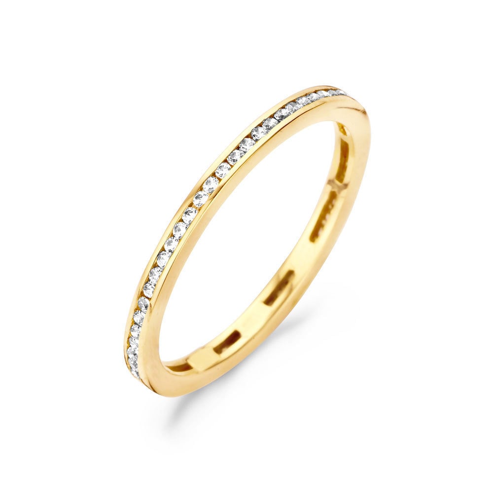 Blush Jewels 14 karaat geel gouden ring met zirconia 1138YZI