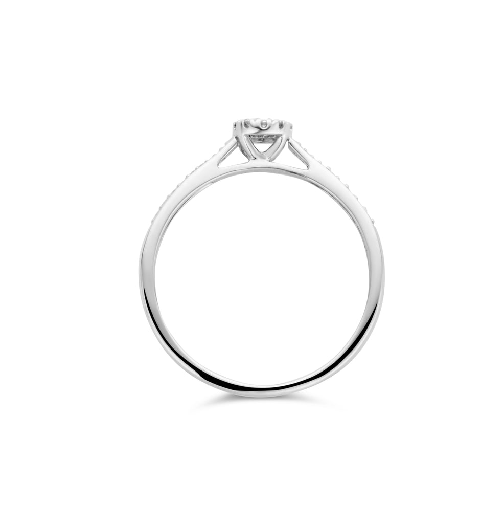 Blush Diamonds ring - 14K wit goud met diamant 1649WDI