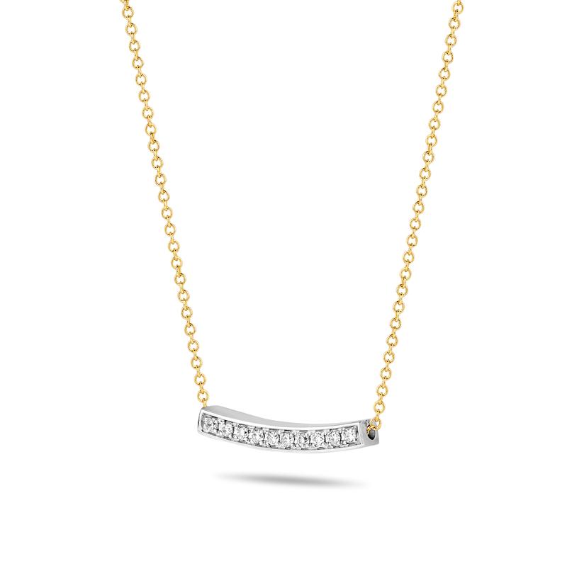 Blush Diamonds collier - 14K geel en wit goud met diamant 3605BDI