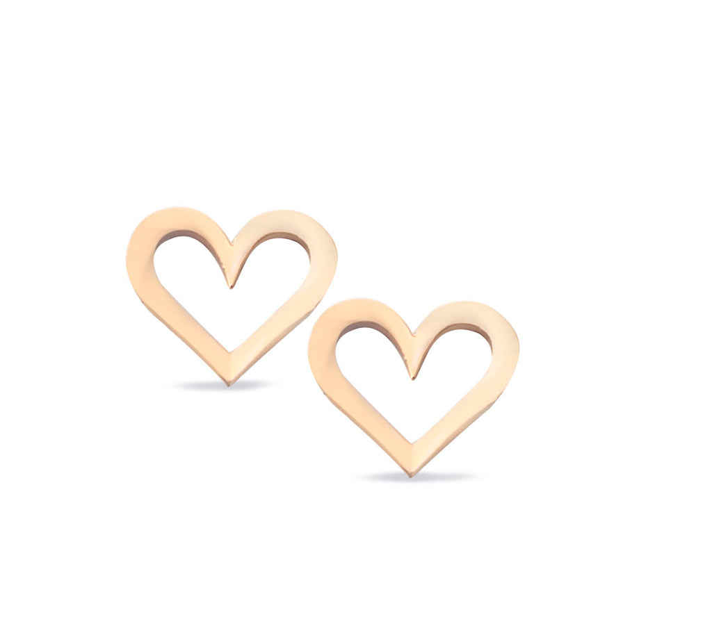 Miss Spring "Tiny Hearts" Geel Gouden Oorstekers MSO163GG