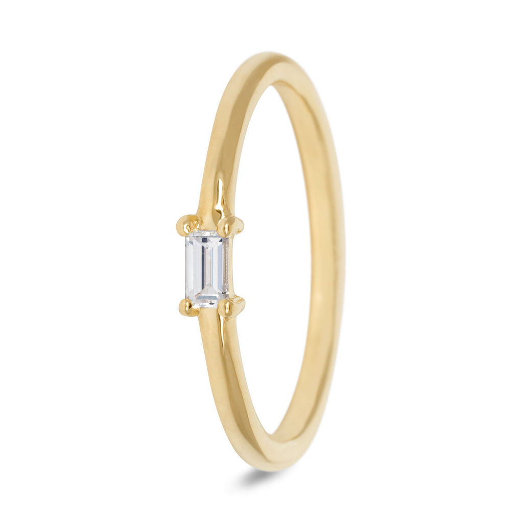 Miss Spring "Brilliantly Baguette" Geel Gouden Ring Diamant MSR565GG-DI