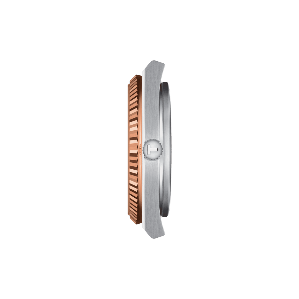 Tissot T-Gold PRX 40mm Powermatic 80 Steel & 18 Karaat Rosé Gold horloge T9314074129100