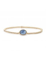 Sparkling Jewels Armband Blue Lace Agate Twist SB-G-3MM-TG47