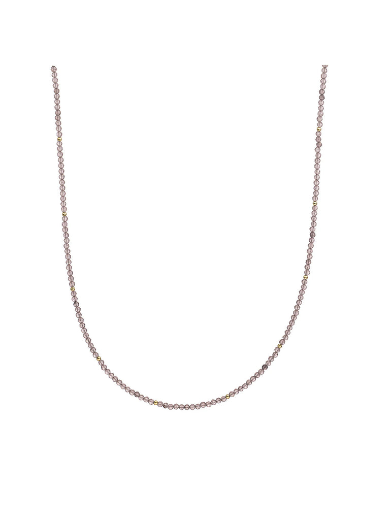 Sparkling Jewels Collier Smoky Quartz geel verguld NLK04G-G23