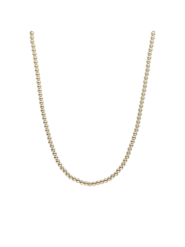 Sparkling Jewels Beaded Collier zilveren geel verguld NLK-G-4MM