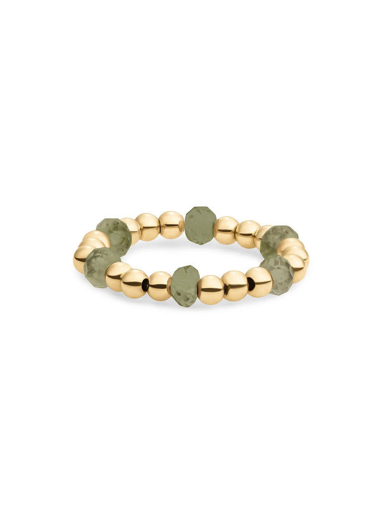 Sparkling Jewels Kralen Ring Facet Roundel Lime Jade SRI-G-RDL-G64
