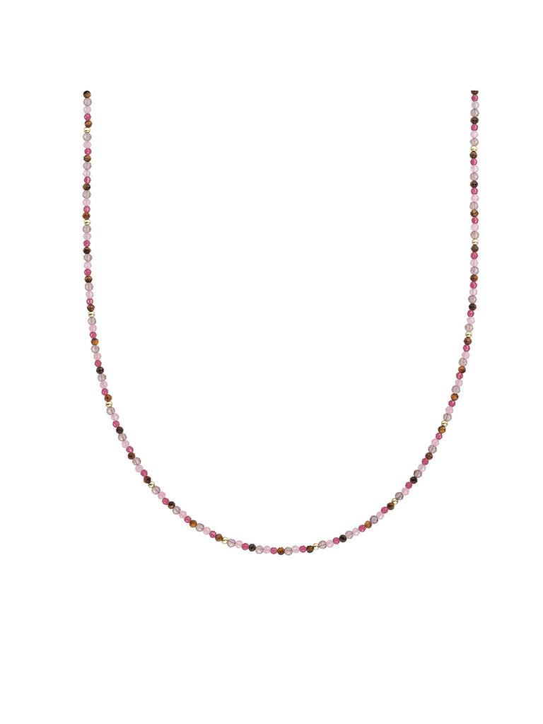 Sparkling Jewels Collier Multi Gem geel verguld NLK04G-MULTI02