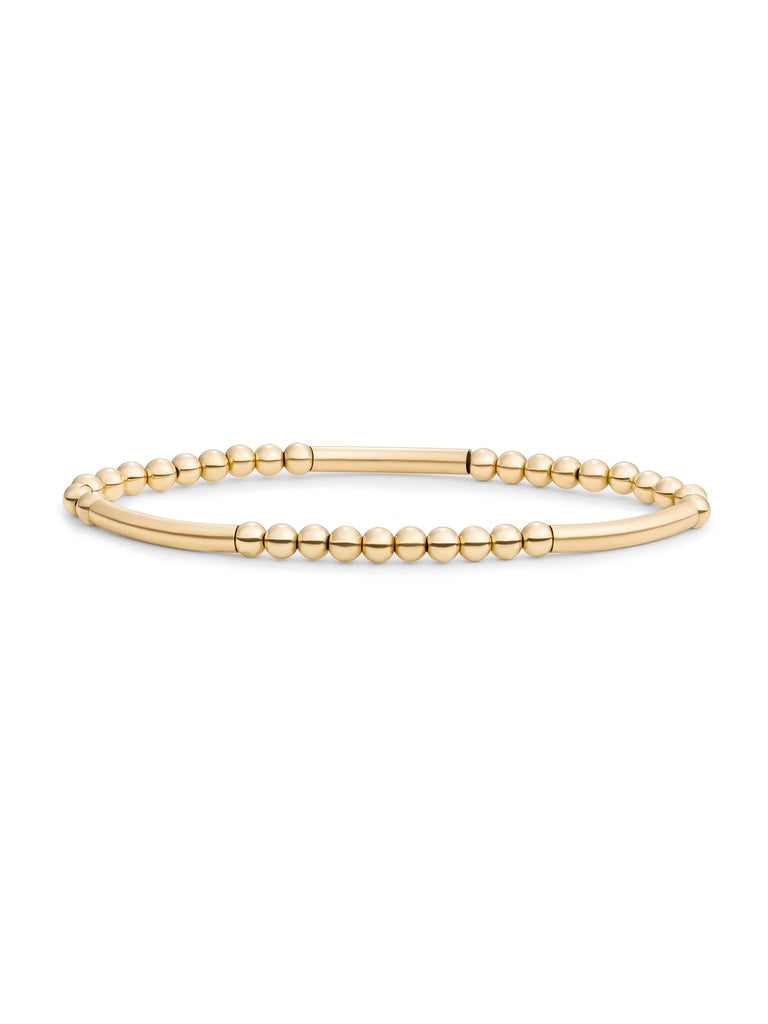 Sparkling Jewels bracelet Flora Disc silver gold plated SB-G-4MM-TUBE