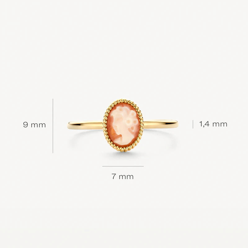 Blush Jewels 14 karaat geel gouden ring 1250YCA