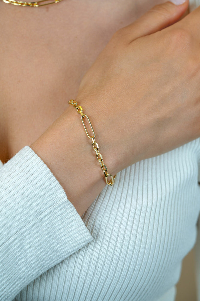 Zinzi zilveren armband geel verguld ZIA2711G