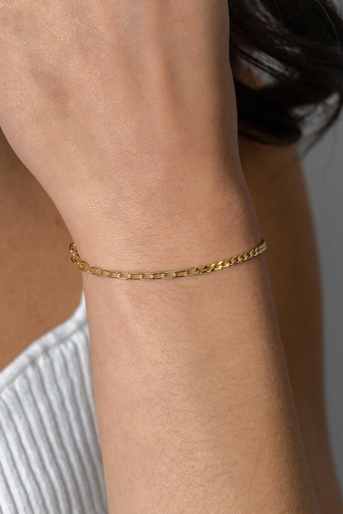 Zinzi zilveren geel vergulde armband ZIA2468G