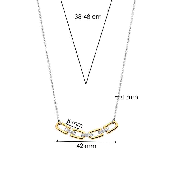 Ti Sento Milano zilveren collier 42cm 34044ZY