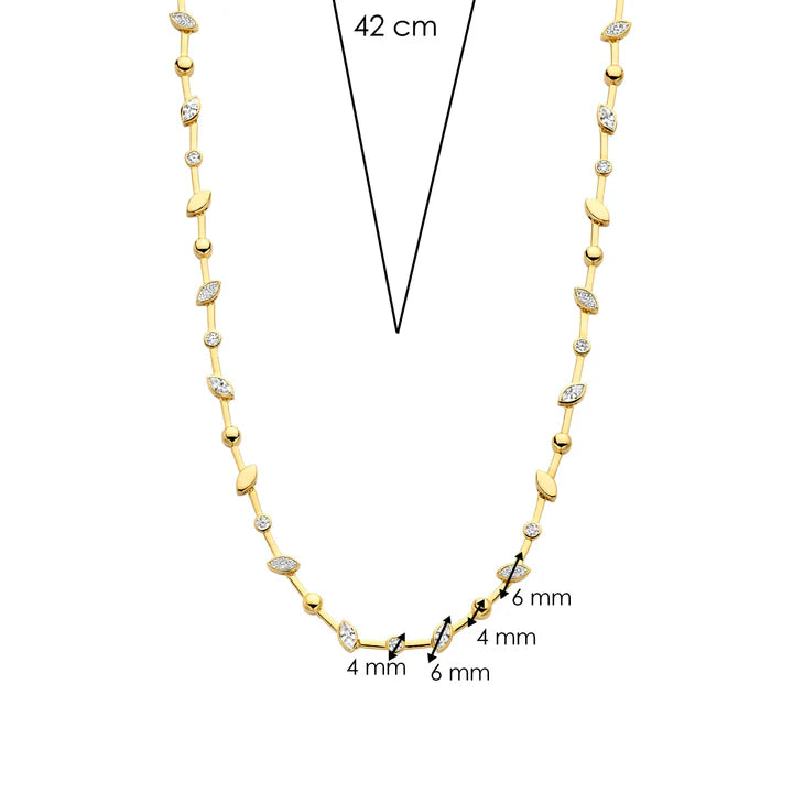 Ti Sento Milano zilveren collier 34068ZY