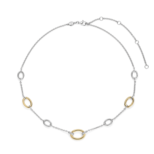 Ti Sento Milano zilveren collier geel verguld 34093ZY