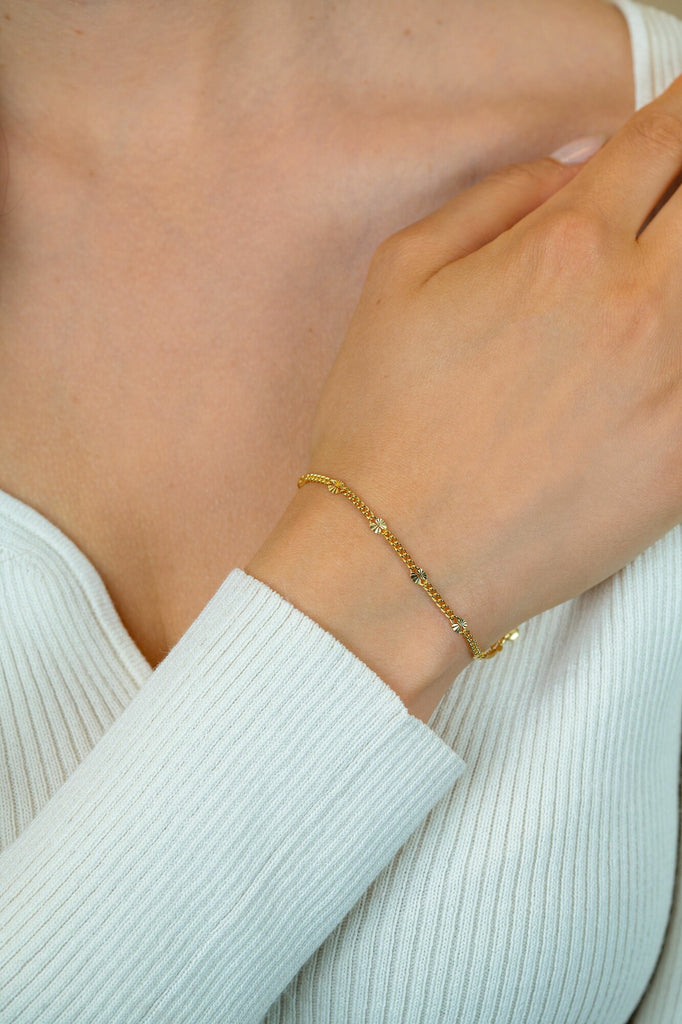 Zinzi zilveren armband geel verguld ZIA2713G