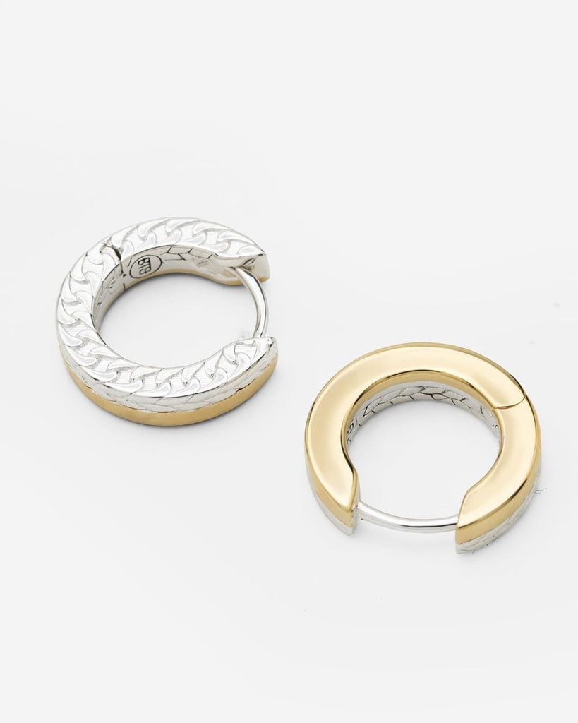 Esther Dual Hoops Set Zilver Verguld 203GV one