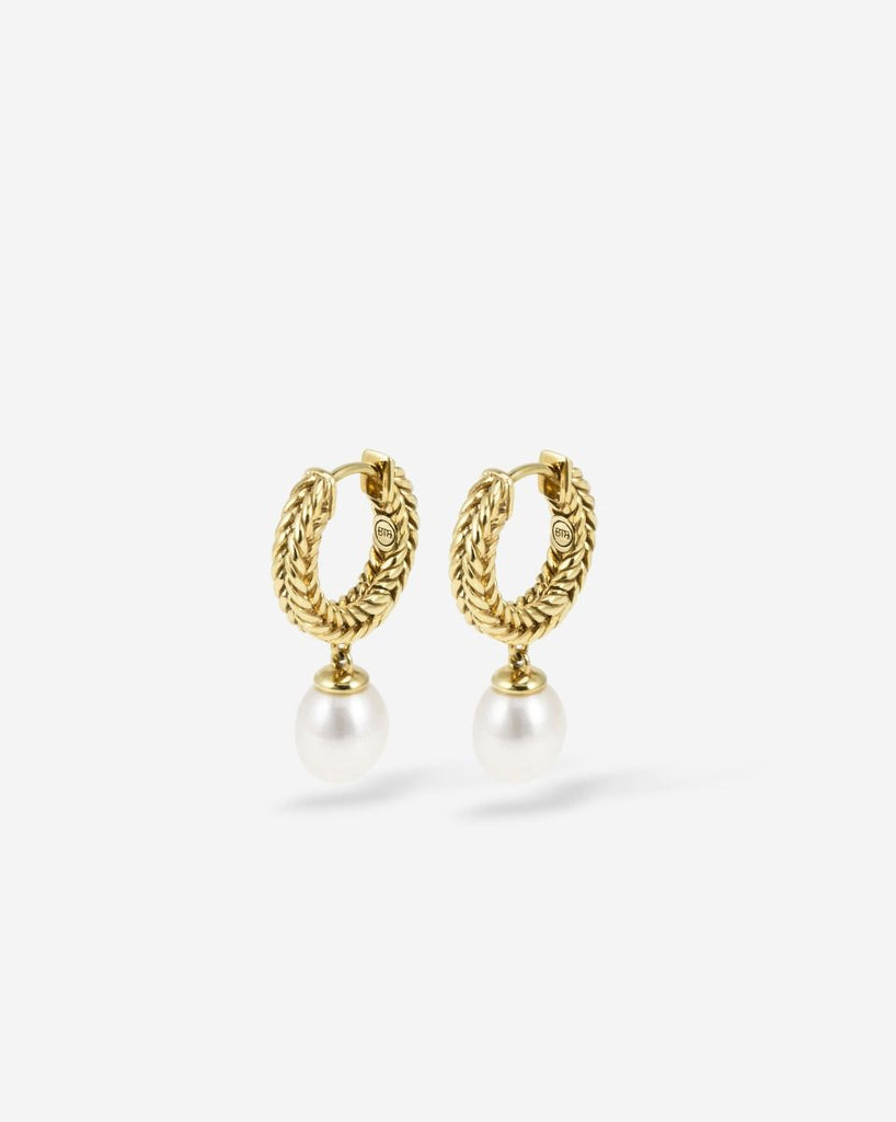 Buddha to Buddha Oorbellen 409GV Barbara Hoops Parel Verguld