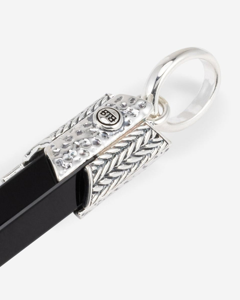 Buddha to Buddha 701ON Hanger Zilver Zwarte Onyx