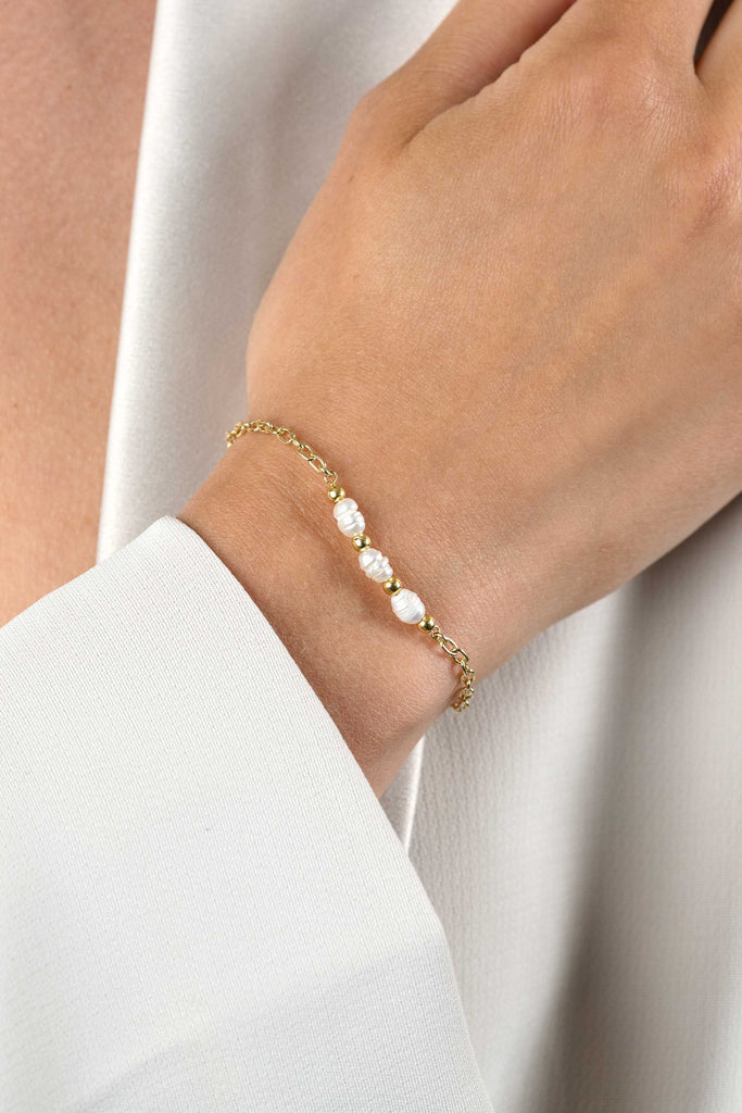 Zinzi zilveren armband geel verguld  ZIA2643