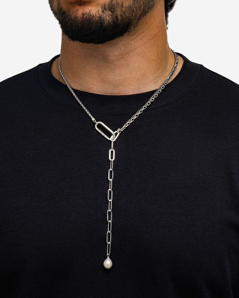 George Multi Chain Y Ketting Zilver 50 cm 037