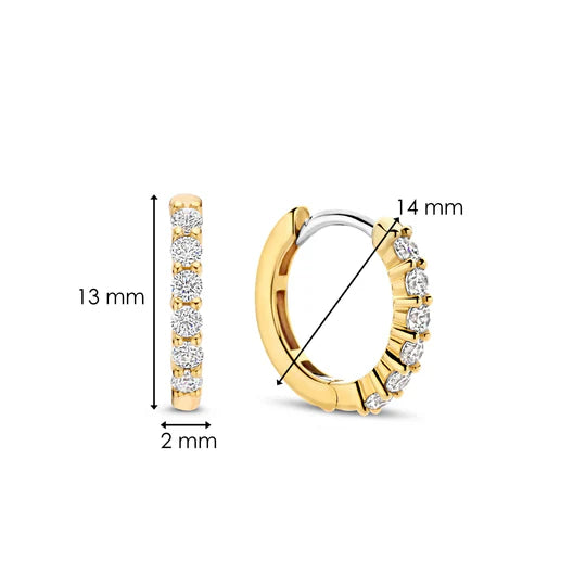 Ti Sento Milano zilveren Oorsieraden 7957ZY