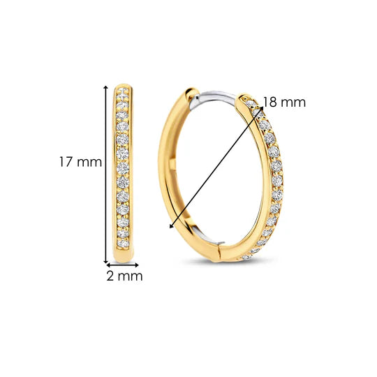 Ti Sento Milano zilveren Oorsieraden 7959ZY