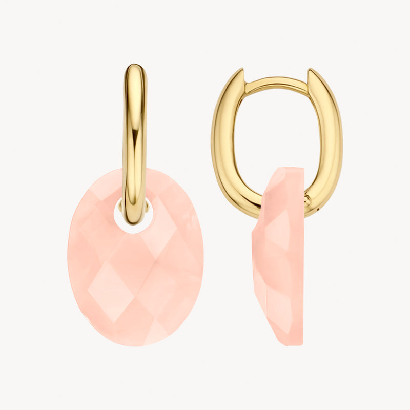 Blush Jewels Rose Quartz oorbedels 810PIQO