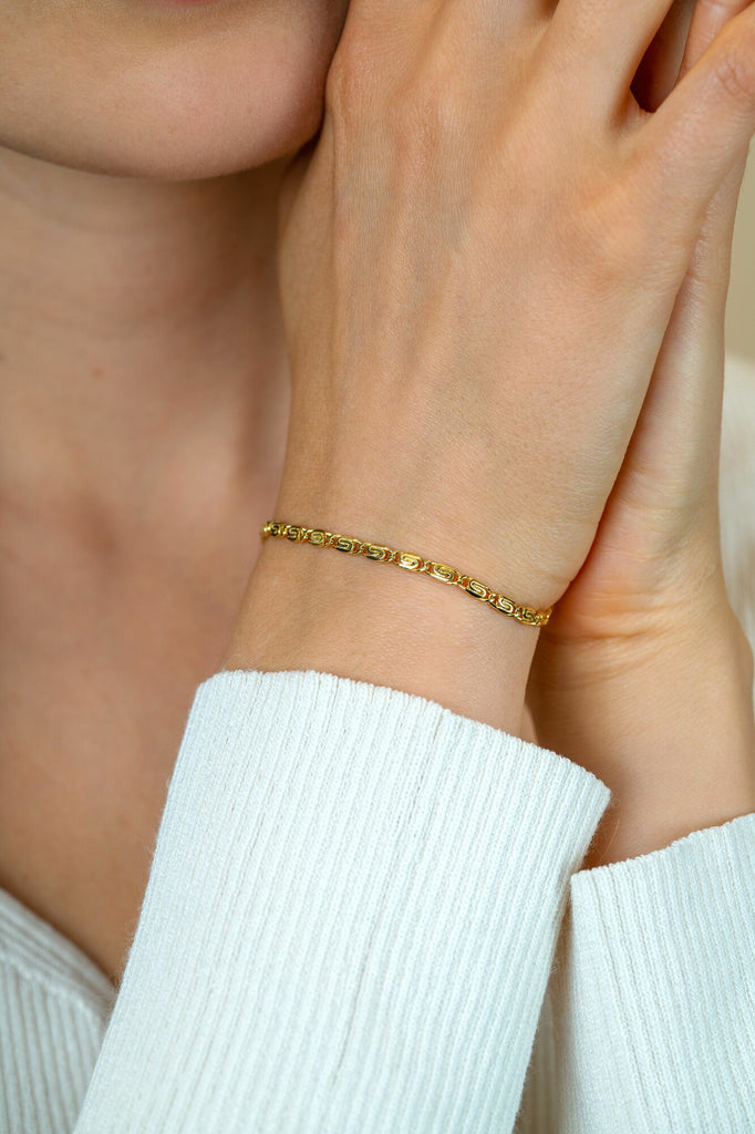 Zinzi zilveren armband geel verguld ZIA2712G
