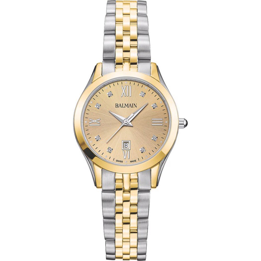 Balmain Classic R Lady bi-color horloge met diamant B41123125