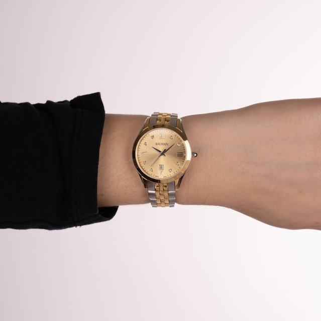 Balmain Classic R Lady bi-color horloge met diamant B41123125