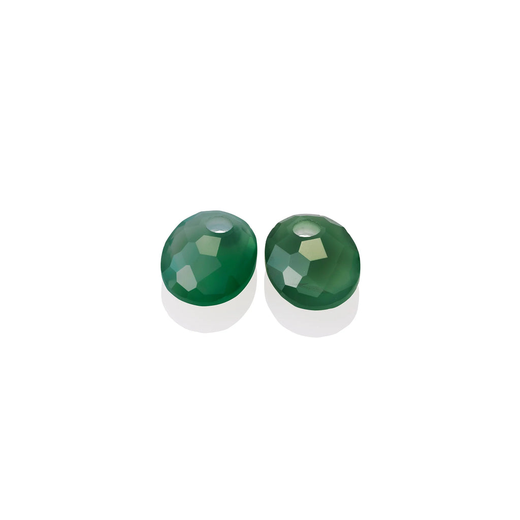 Sparkling Jewels Gemstone Leaf Green Quartz EAGEM53-SO