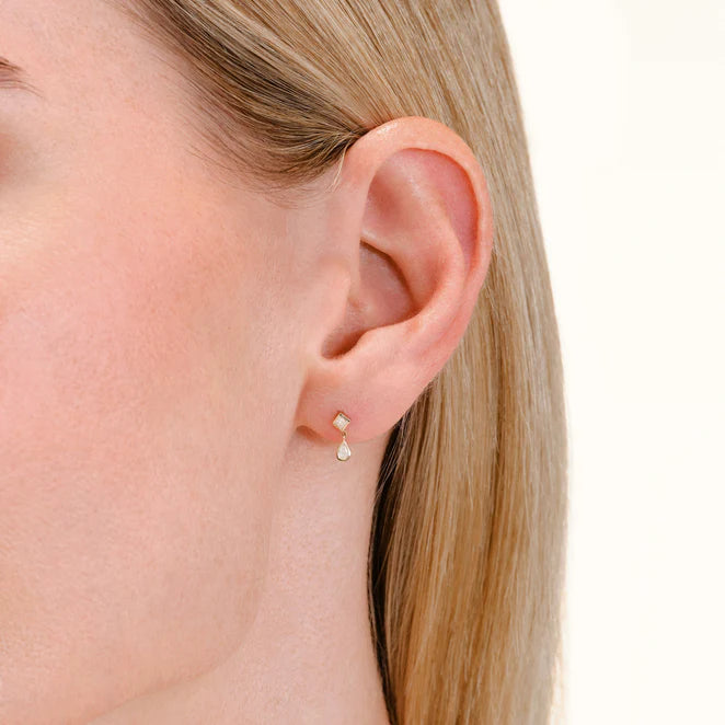 Rosefield 14kt Lab Daimonds Regalia Drop Earrings