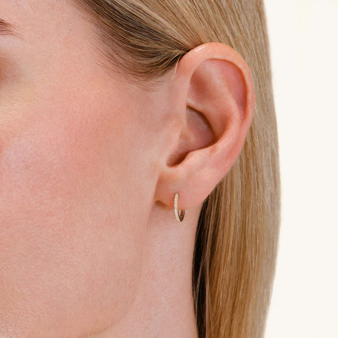 Rosefield 14kt Lab Daimonds Glow Hoops