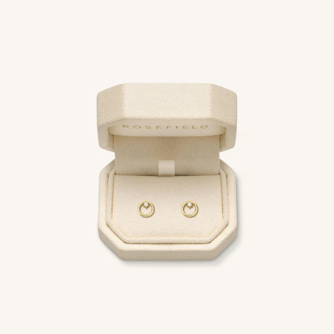 Rosefield 14kt Lab Daimonds Open Circle Studs