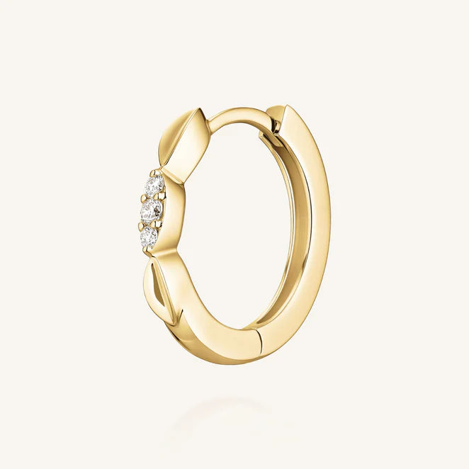 Rosefield 14kt Lab Daimonds Oval Hoops