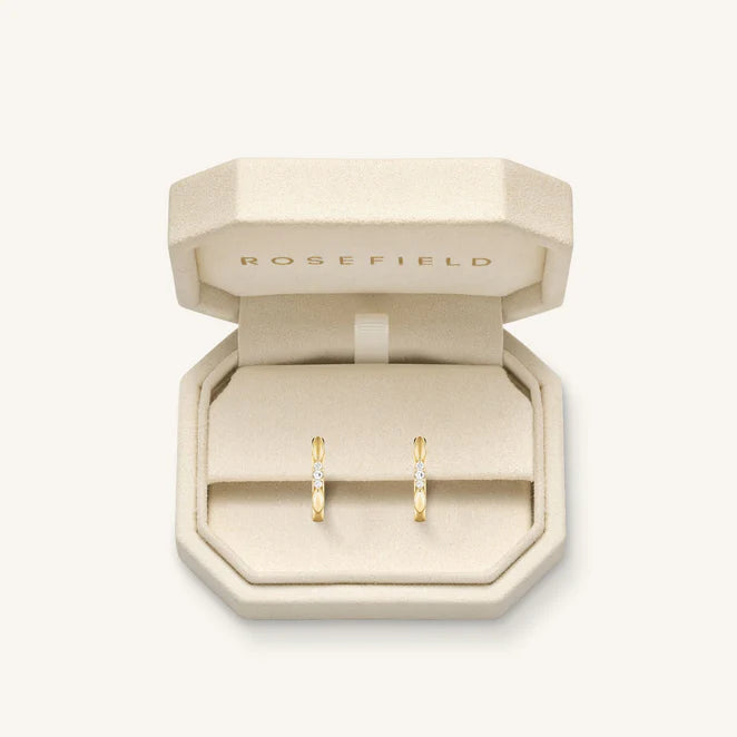 Rosefield 14kt Lab Daimonds Oval Hoops