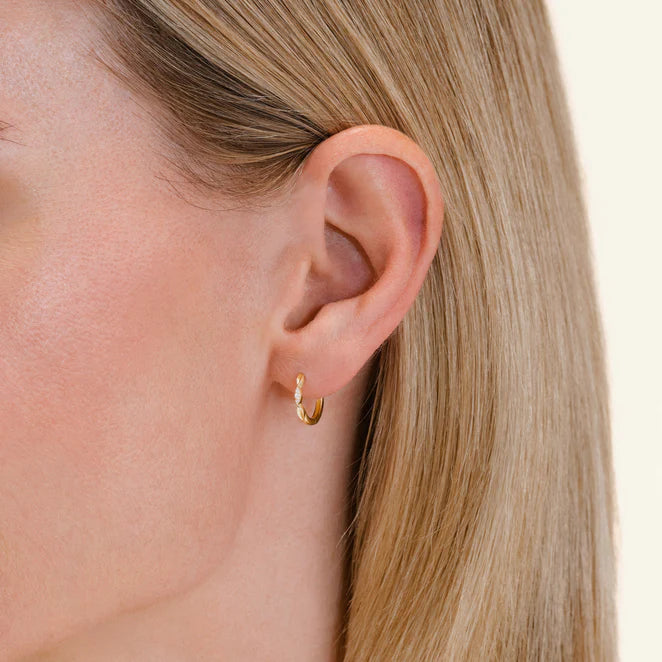 Rosefield 14kt Lab Daimonds Oval Hoops