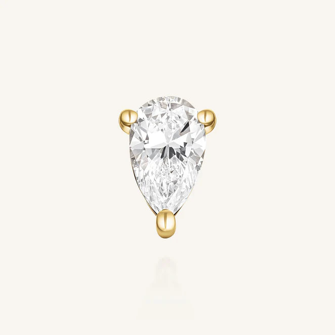 Rosefield 14kt Lab Daimonds Marquise Studs