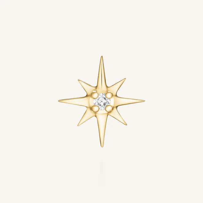 Rosefield 14kt Lab Daimonds Star Studs