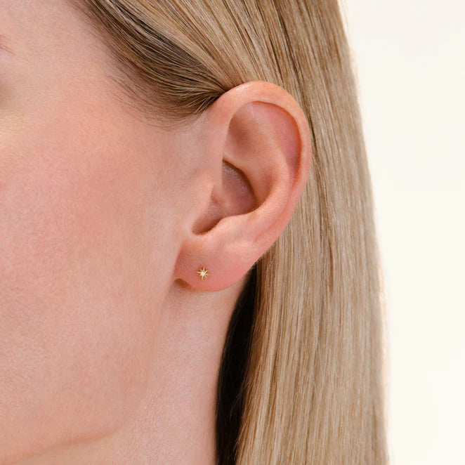 Rosefield 14kt Lab Daimonds Star Studs