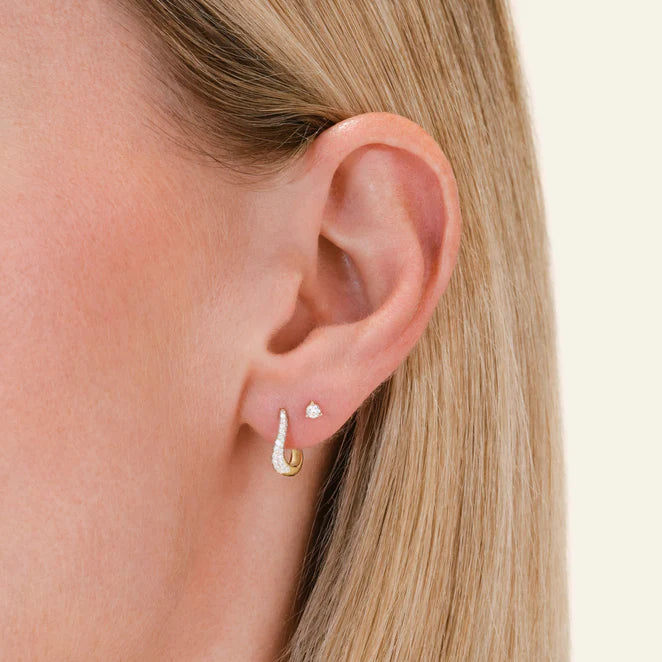 Rosefield 14kt Lab Daimonds Eterna Solitaire Studs