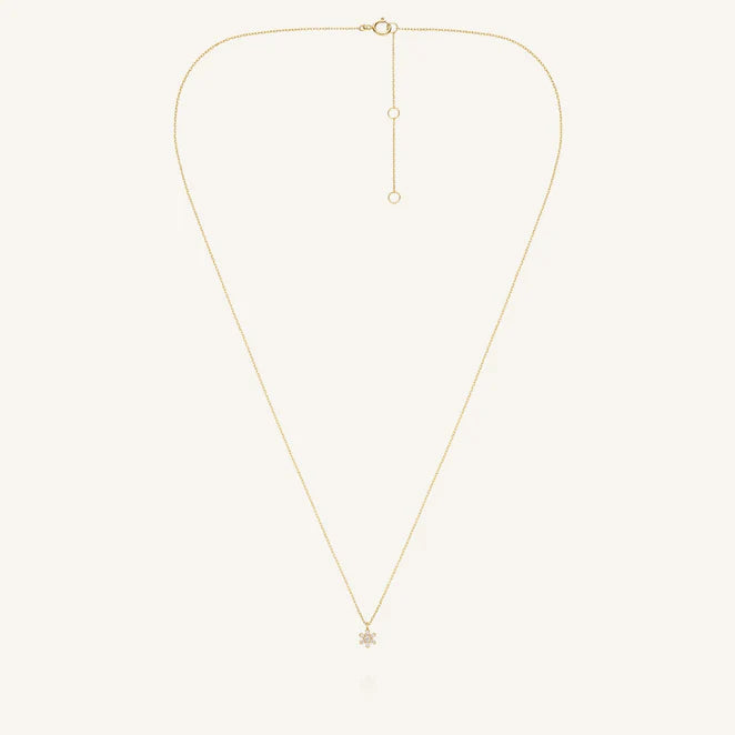 Rosefield 14kt Lab Daimonds Flower Necklace