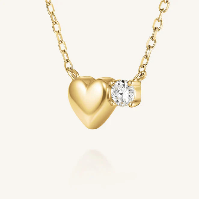 Rosefield 14kt Lab Daimonds Heart Necklace