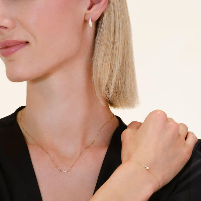 Rosefield 14kt Lab Daimonds Princess Necklace