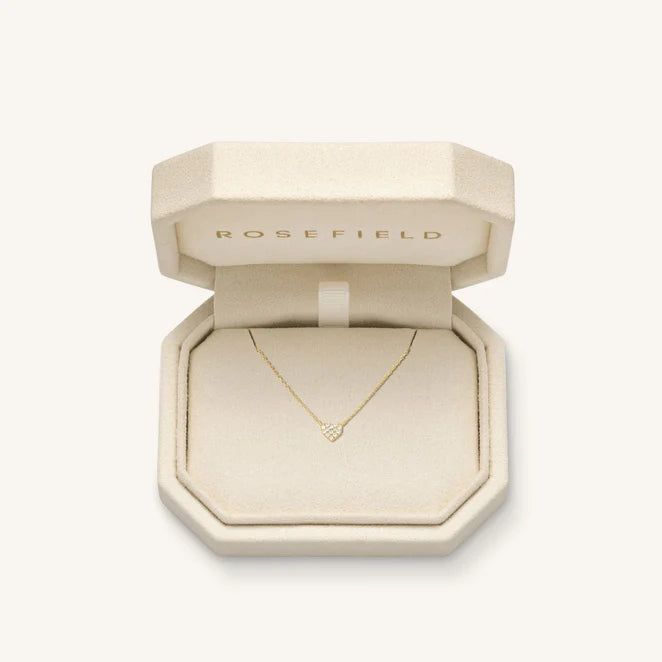 Rosefield 14kt Lab Daimonds Pave Heart Necklace