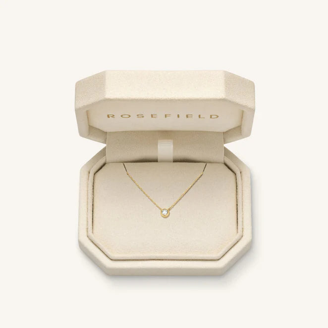 Rosefield 14kt Lab Daimonds Solitaire Necklace